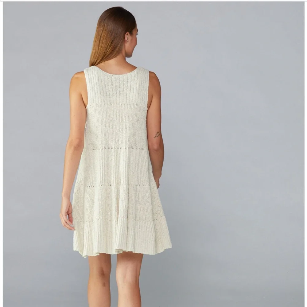 NWOT Free People Cream Knit Midi Dress